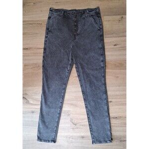 American Eagle Women's Black Highest Rise Jegging Exposed Button Fly Size 14